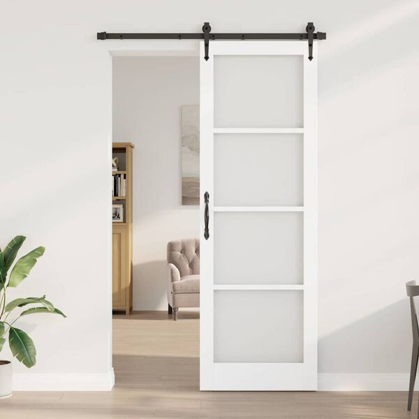 vidaXL Porta Deslizante ORKDAL Branco 78 x 232 cm