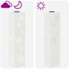 vidaXL Luz Solar LED de Caminho 2 pcs Branco A&ccedil;o Laminado a Frio