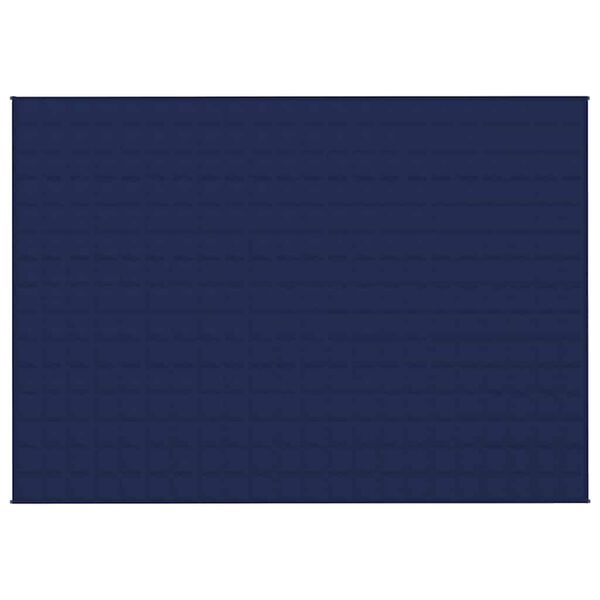 vidaXL Manta pesada 7 kg 155x220 cm tecido azul