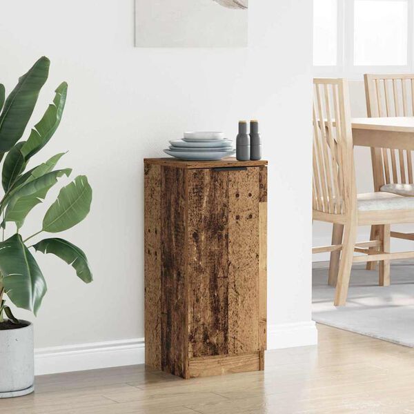 vidaXL Buffet Madeira antiga 30 x 30 x 70 cm Madeira processada