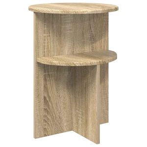 vidaXL Mesa Lateral com armazenamento Carvalho Sonoma &Oslash; 39,5 x 55 cm