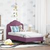 vidaXL Estrutura de Cama para Crian&ccedil;a com Cabeceira Roxo 70 x 140 cm
