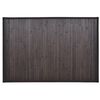 Tapete casa de banho, bambu 60 x 90 cm castanho escuro