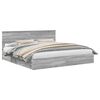 vidaXL Cama com Armazenamento com gaveta Cinza Sonoma 200 x 200 cm
