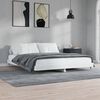 vidaXL Estrutura de cama 140x200 cm derivados de madeira branco
