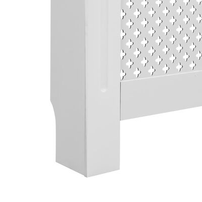 vidaXL Cobertura de radiador 112x19x81,5 cm MDF branco