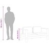 vidaXL Banco jardim c/ almofadões 140cm madeira acácia maciça cinzento