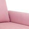 vidaXL 3 pcs conjunto de sof&aacute;s com almofadas veludo rosa