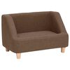 vidaXL Sof&aacute; para c&atilde;es 60x37x39 cm linho castanho