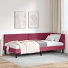 vidaXL Estrutura de Cama de Canto Vinho Vermelho 100 cm x 200 cm