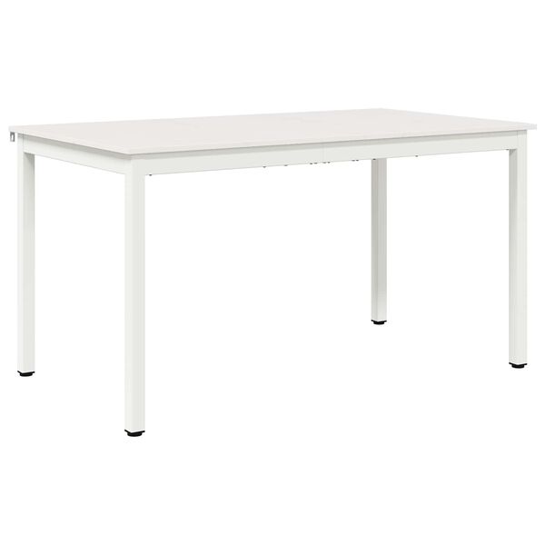 vidaXL Mesa de jantar Branco 140 x 80 x 75 cm