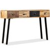 vidaXL Mesa consola teca reciclada maci&ccedil;a 120x30x76 cm