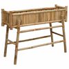 vidaXL Jardineira com Suporte Natural 100 x 38 x 74 cm Bambu