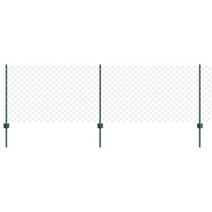 vidaXL Cerca com Poste Verde