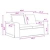 vidaXL Conjunto de Sof&aacute;s 2 pcs Cinza Escuro 182 x 80 x 82 cm tecido