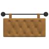 vidaXL Cabeceira Suspensa Castanho 90 x 55 x 7 cm Veludo