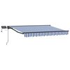 vidaXL Estrutura de Toldo Manual com LEDs 3,5 x 2,5 m