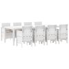 vidaXL Conjunto de Jantar para Jardim 9 pcs Cinzento-claro