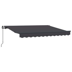 vidaXL Toldo retr&aacute;til Antracite 250 x 200 cm tecido