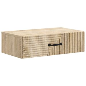 vidaXL Mesa Lateral de Parede Carvalho Sonoma 59 x 34,5 x 17 cm