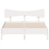 vidaXL Cama sem colch&atilde;o 120x190 cm madeira de pinho maci&ccedil;a branco