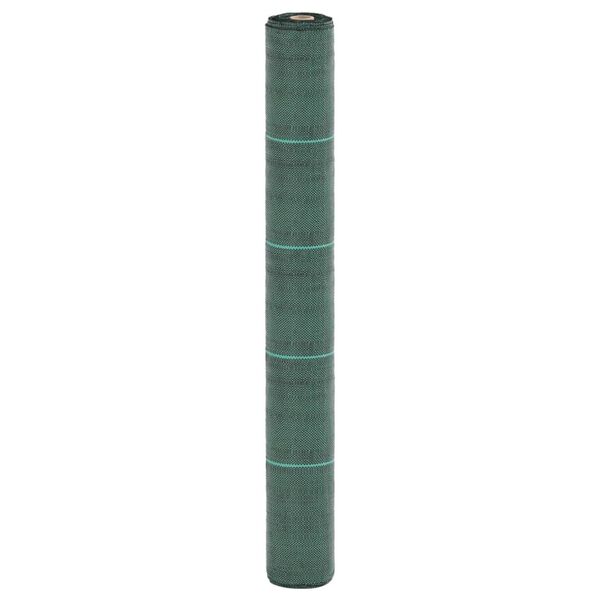 vidaXL Tela para ervas daninhas 1x5 m PP verde