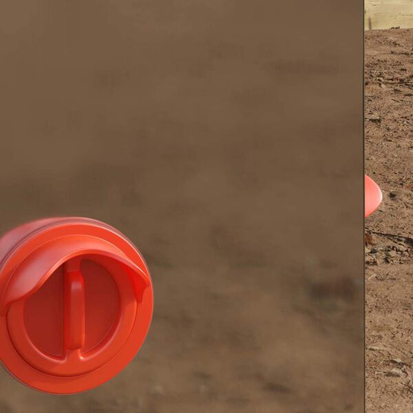 vidaXL Comedouro para galinha Prateado 32,5 x 20,5 x 43 cm