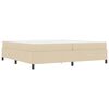 vidaXL Cama Box Creme 200 x 200 cm tecido