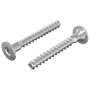vidaXL Parafusos Confirmat 2 unid. Prateado &Oslash;5 x 40 mm Metal