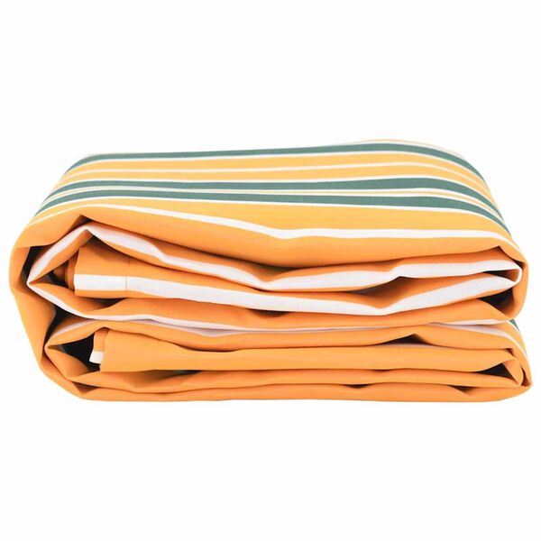 vidaXL Tecido de substituição para toldo Verde e amarelo 10 x 1.6 m