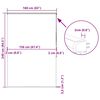 vidaXL Rolo de Duche Estores cassete 160x240 cm Largura Tecido 156 cm