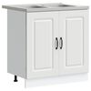 vidaXL Arm&aacute;rio de Cozinha Kalmar Branco 80 x 46 x 81,5 cm
