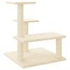 vidaXL &Aacute;rvore p/ gatos c/ postes arranhadores sisal 61 cm cor creme