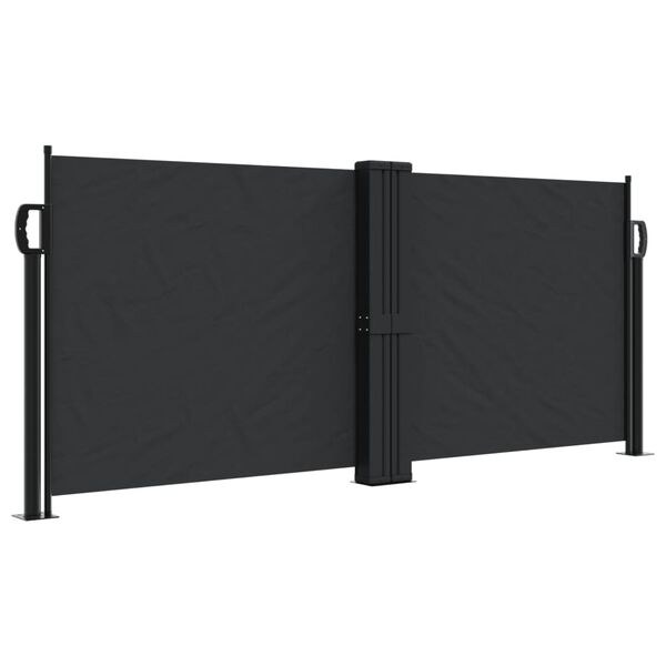 vidaXL Toldo lateral retr&aacute;til 100x1000 cm preto