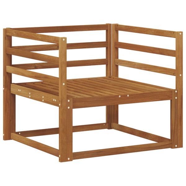 vidaXL Sof&aacute; M&eacute;dio Externo Madeira S&oacute;lida de Ac&aacute;cia Natural