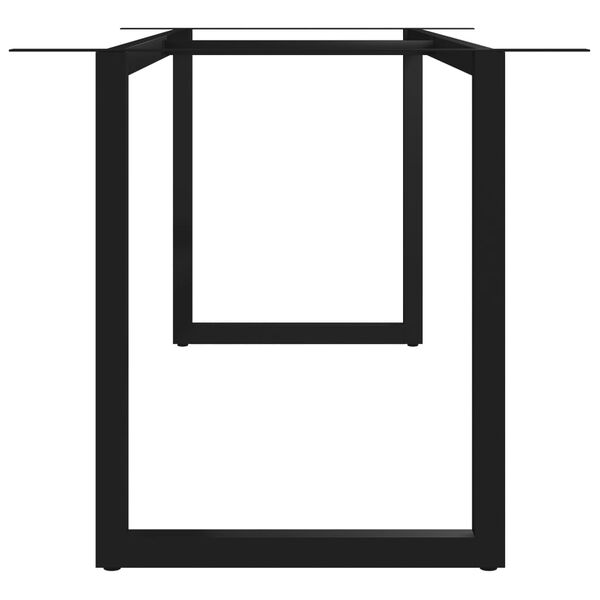 vidaXL Pernas para mesa de jantar estrutura em O 180x80x72 cm