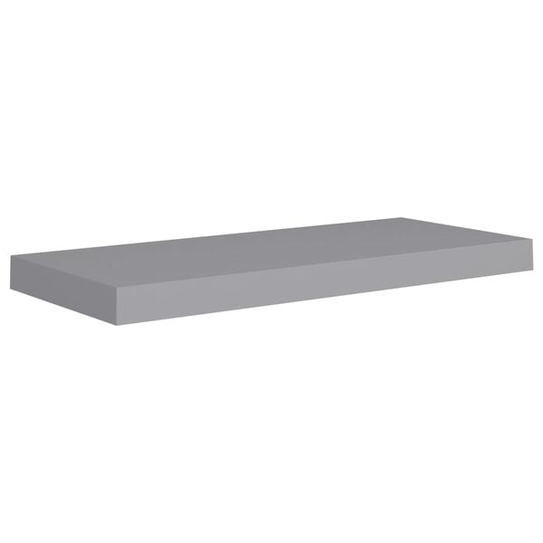 vidaXL Prateleiras de parede suspensas 2 pcs 60x23,5x3,8cm MDF cinza