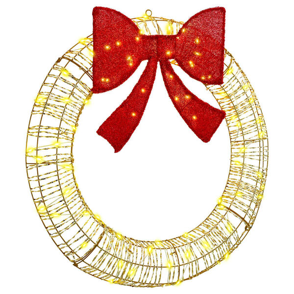 vidaXL Guirlanda com 80 LEDs Branco quente 90 cm PET