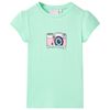 T-shirt de crian&ccedil;a verde brilhante 140