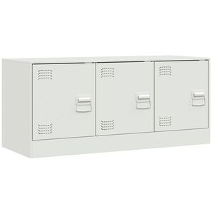 vidaXL M&oacute;vel de TV 99x39x44 cm a&ccedil;o branco