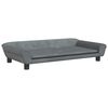 vidaXL Cama para c&atilde;es 100x50x21 cm veludo cinzento-escuro