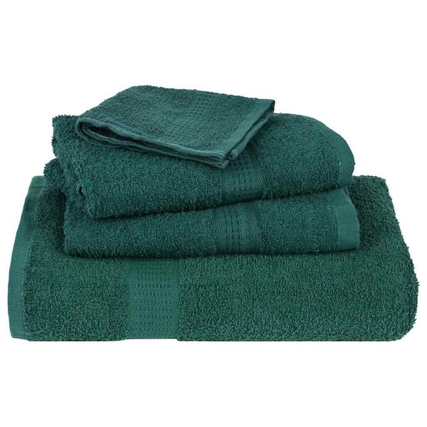 vidaXL Toalhas de banho 10 pcs 70x140 cm 360 gsm 100% algod&atilde;o verde