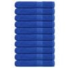 vidaXL Toalhas de sauna FROGN 10 pcs 80x200 cm 360 g/m&sup2; azul