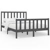 vidaXL Estrutura de cama 160x200 cm pinho maci&ccedil;o cinzento