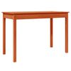 vidaXL Mesa de jantar 110x55x75cm madeira de pinho maci&ccedil;a castanho mel
