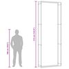 vidaXL Suporte para lenha 110x28x312 cm a&ccedil;o preto mate