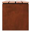 vidaXL Banco de jardim Ferro Enferrujado 100 x 40 x 43 cm A&ccedil;o corten