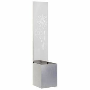 vidaXL Tela de Privacidade para Jardim Fretwork Prata 32 x 32 x 150 cm