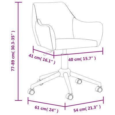 vidaXL Cadeiras de jantar giratórias 4 pcs tecido cinzento-claro