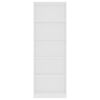 vidaXL Estante com 5 prateleiras 60x24x175 cm derivados madeira branco
